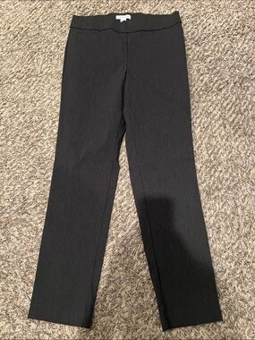 Liz Claiborne grey Straight-Leg Pull-On Dress Pants